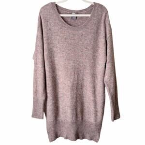 ICHI | Alpaca Blend Sweater Tunic Dress Long Sleeves Soft Cozy Pink Purple XL